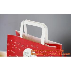 Multicolor paper gift bag, colorful kraft paper shopping bag, Recycled Flat Handle Brown Krafts Paper Bags Custom, Chris