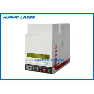 Full Enclosure Fiber Laser Marking Machine With Rotary Fixture For Jewelry Rings Bangles