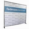 China 10' W X 8' H Step Repeat Adjustable Banner Stands Telescopic Backdrop wholesale