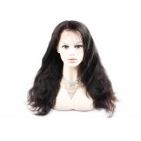 China Smooth Feeling 100 Human Hair Full Lace Front Wigs Double Strong Machine Weft on sale