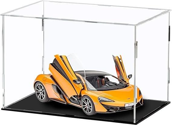 Retail Acrylic Display Box For Dolls Toys Mirror Surface Collecting Miniature Statues Dust Protection