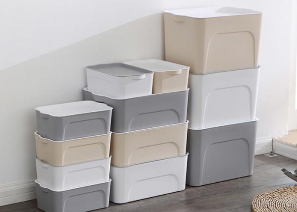 different size pp plastic storage box with lid plastic box for household storage