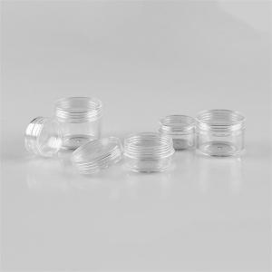 China PS Acrylic Plastic Cosmetic Jars Packaging 25g Round Hot Stamping supplier