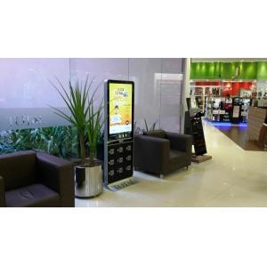 Public Cell Phone Charging Station With Advertising Display Touch Screen