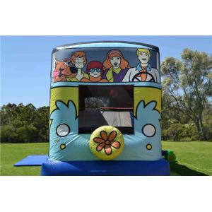 China Scooby - Doo Mystery Machine Backyard Kids Jumping Castle / Blow Up Bounce Houses supplier