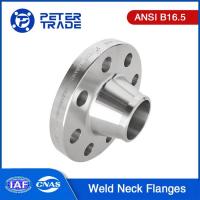 China ASME B16.5 A105 Carbon Steel Weld Neck Raised Face Flange Class 2500LB WNRF for High Pressure Industrial Pipeline on sale