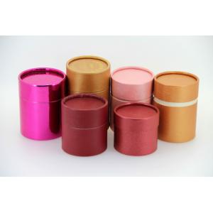 China Colorful shiny / glossy / matt surface paper cans cosmetics gift cardboard tube packaging supplier