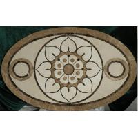 China Parquet, natural stone parquet, engineered stone water jet medallion for sale