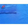 Brushed Clinquant Flannelette Blue Velvet Fabric 100% Polyester For Uniform