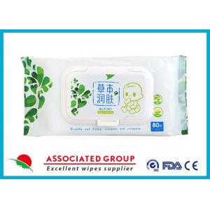China Non - Allergic Baby Wet Wipes Fresh Moist Gentle Health Care Unscented 80 Sheets supplier