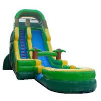 China Inflatable Tropical Theme Outdoor Water Slide For Kids Blow Up Slides on sale