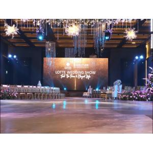 Indoor P3.91 High Resolution Curve LED Video Wall Hd For TV Studio Stram Video Live