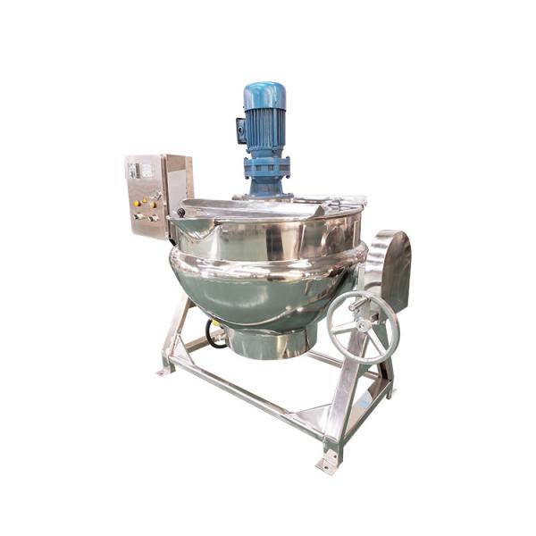 50L-1000L industrial electric gas jacketed kettle syrup cooking mixer soy sauce pot jacket kettle with agitator