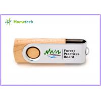 China Storage Logo Printing wooden pen drive , small 16gb usb 2.0 flash drive high speed on sale