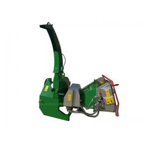 Dual Motorized Rollers Horizontal Wood Chipper , Self Contained Wood Shredder Machine