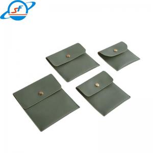 SF professional jewelry packaging factory customized pu logo jewelry gifts multi-color green jewelry bags