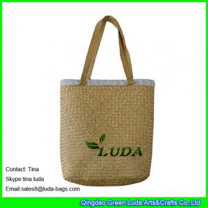 LUDA wholesale cheap handbags  fashion seagrass straw beach mat bags