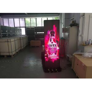 China Indoor Standing alone Ultra Slim Full Color Digital Screen LED Poster Display supplier
