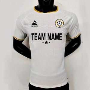 China Round Neck Polyester Sports Jersey Breathable Causal Quick Dry Retro Soccer Jersey supplier