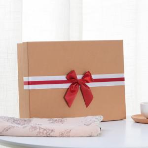 Festival Rigid Paper Gift Box With Bowknot For Women'S Lingerie Underwear