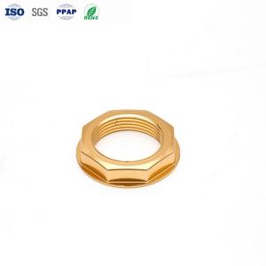 China Custom CNC Aluminum Nuts M0.8-M12 with Anodizing ISO9001 wholesale