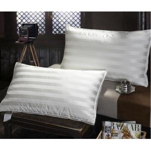 China Quliting Down And Feather Pillows Cotton 2CM Stripe Lining White supplier