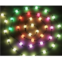 China 10 Ft Reel DMX 24v New LED Lights 50mm RGB LED Light Strings Globe 3D Balls on sale