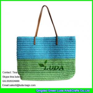 LUDA paper bags paper straw crochet wholesale new fashion women handbag