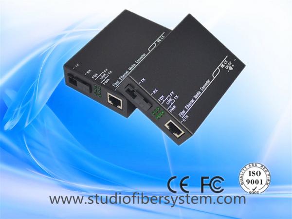 Fast 10/100Mbps Ethernet to Fiber Media Converter extension over SM fiber to 20