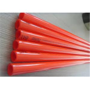 China Flexible Pex Heating Pipe Orange Color Dn16 - 32mm With Smooth Inner Wall wholesale