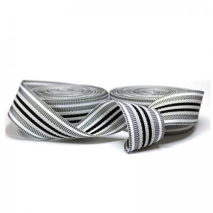 Intercolor Stripe Polyester Webbing 3.1cm Pp Webbing Tape For Trousers Waist Band