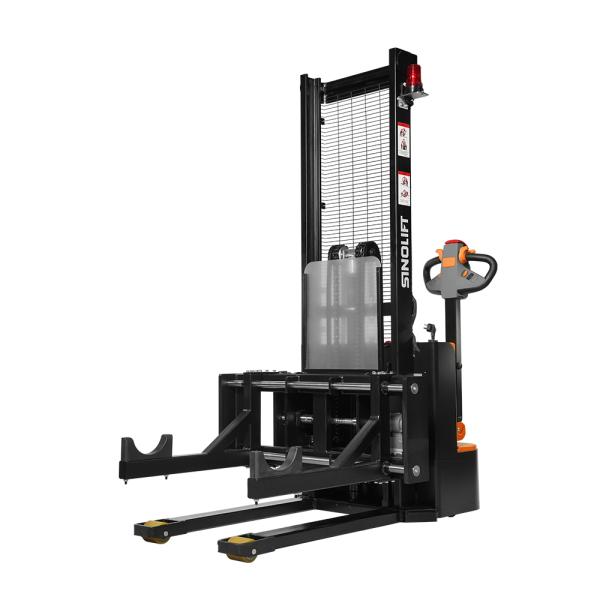 China Sinolift CDD10-LS700 walkie fully electric lithium cell dual-arm reel stacker | roll handling wholesale