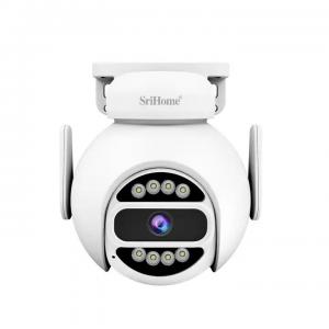 SriHome 4MP Built-In Mic & Speaker, Supports Two-Way Audio Outdoor Mini Ptz Motion Detection And Humanoid Alarm Camera