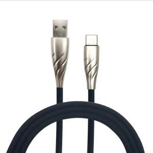 China Металл 1m 3.1A джинсовой ткани шнуров сотового телефона USB2.0 поручая supplier