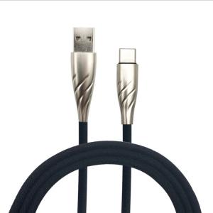 China USB2.0 Cell Phone Charging Cords Denim Metal 1m 3.1A supplier