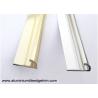 China Semi Round Aluminium Tile Edge Trim Polished Light Golden And Silver wholesale