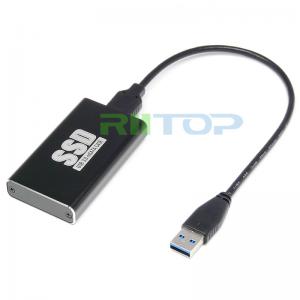 China mSATA SSD to USB 3.0 External Drive Case Enclosure for 50x30mm mSATA SSD supplier
