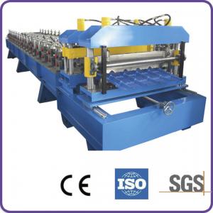 China Hydraulic Automatic Cutting 45# Forge Steel Roof Tile Roll Forming Machine supplier