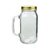China Bebida Jarrón de vidrio grande Mason con mango 24OZ Diseño clásico wholesale