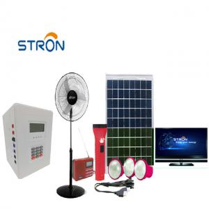 China ST1388 80Watt 24Ah Pay As You Go Solar System With PWM Controller supplier