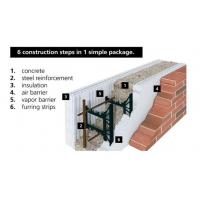 China Structural Under Concrete ICF Foam Rigid Insulated Concrete Forms 28mm / 25mm / 32mm on sale