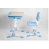 Hidden Drawer Plastic Kids Playroom Furniture Desk And Chair Set Adjustable