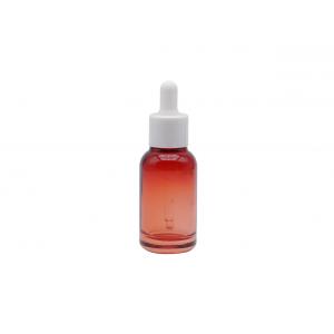 Clear Red Glass Essential Oil Bottle 30ml 50ml 100ml Frosted Clear Cosmetic Dropper Bottle