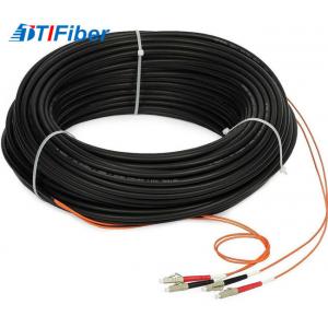 China Indoor FTTH Drop Cable Fiber Optic Patch Cord Singlemode With SC LC ST FC Connector supplier