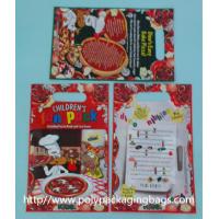 China Red Plastic Toy Packaging Poly Bags / Custom Printed 3 Side Seal Bag on sale