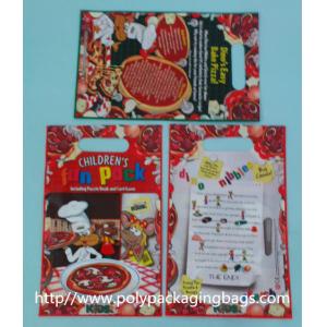 Red Plastic Toy Packaging Poly Bags / Custom Printed 3 Side Seal Bag