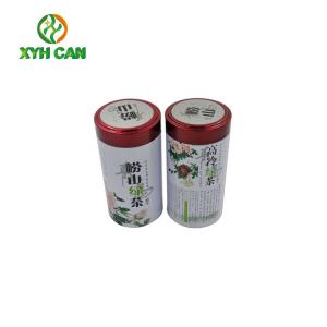 China Tea Tin Can Food Grade Pretty Recycled Materials D83.3×H150 mm supplier