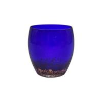 China Blue Speckled Coke 360ml Cadmium Free Water Glass Cup on sale