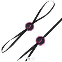 China Metallic Seal String Hang Tags , Garment Black Hang Tag String on sale