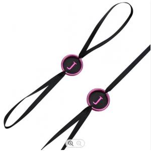 Metallic Seal String Hang Tags , Garment Black Hang Tag String